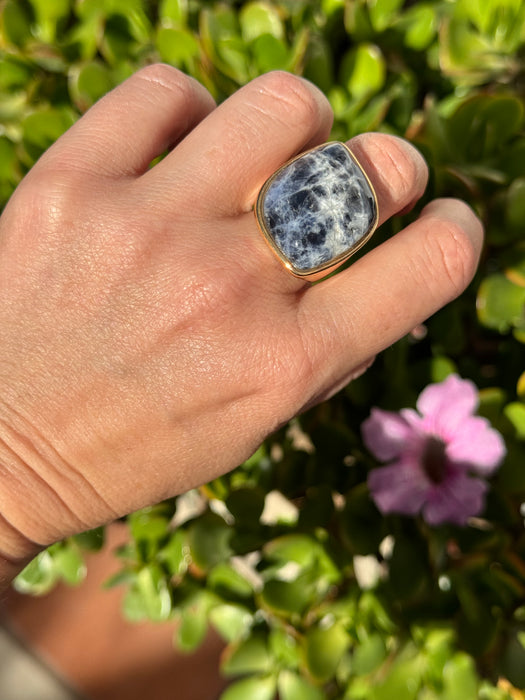 Sodalite Statement Ring