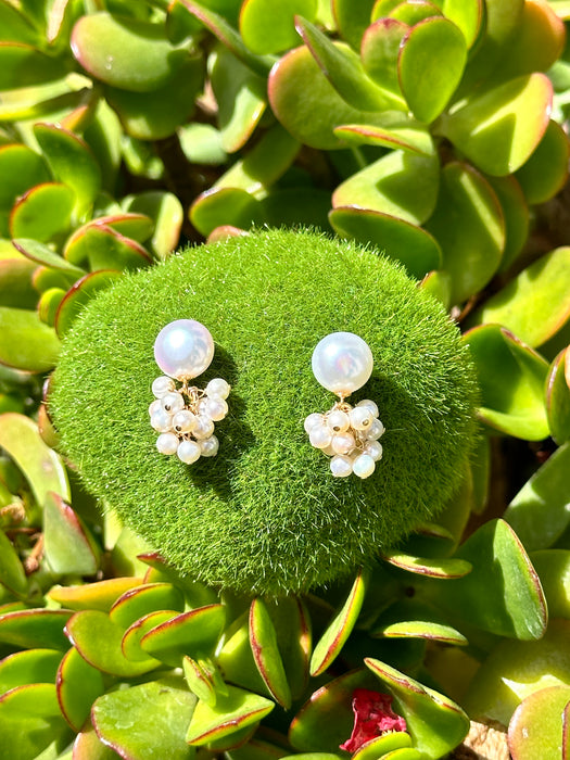 Pearl Cluster Earrings “Jasmin”