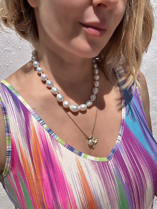 White Edison Pearl Necklace