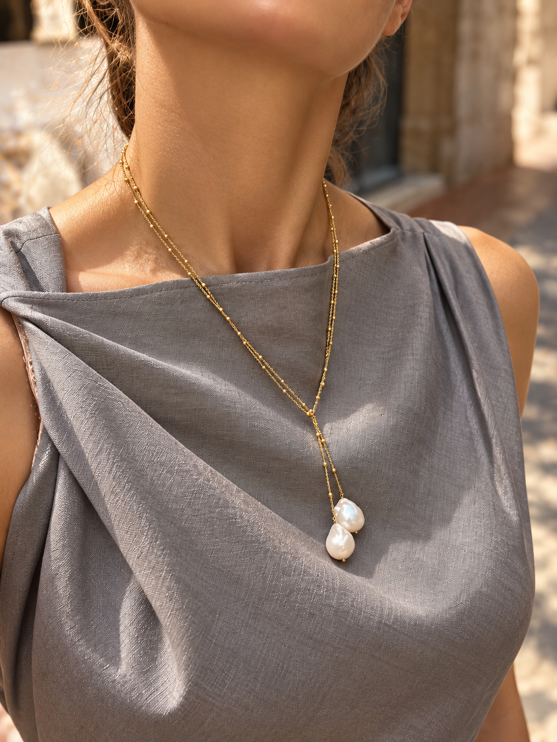 Necklace “Due Perle”
