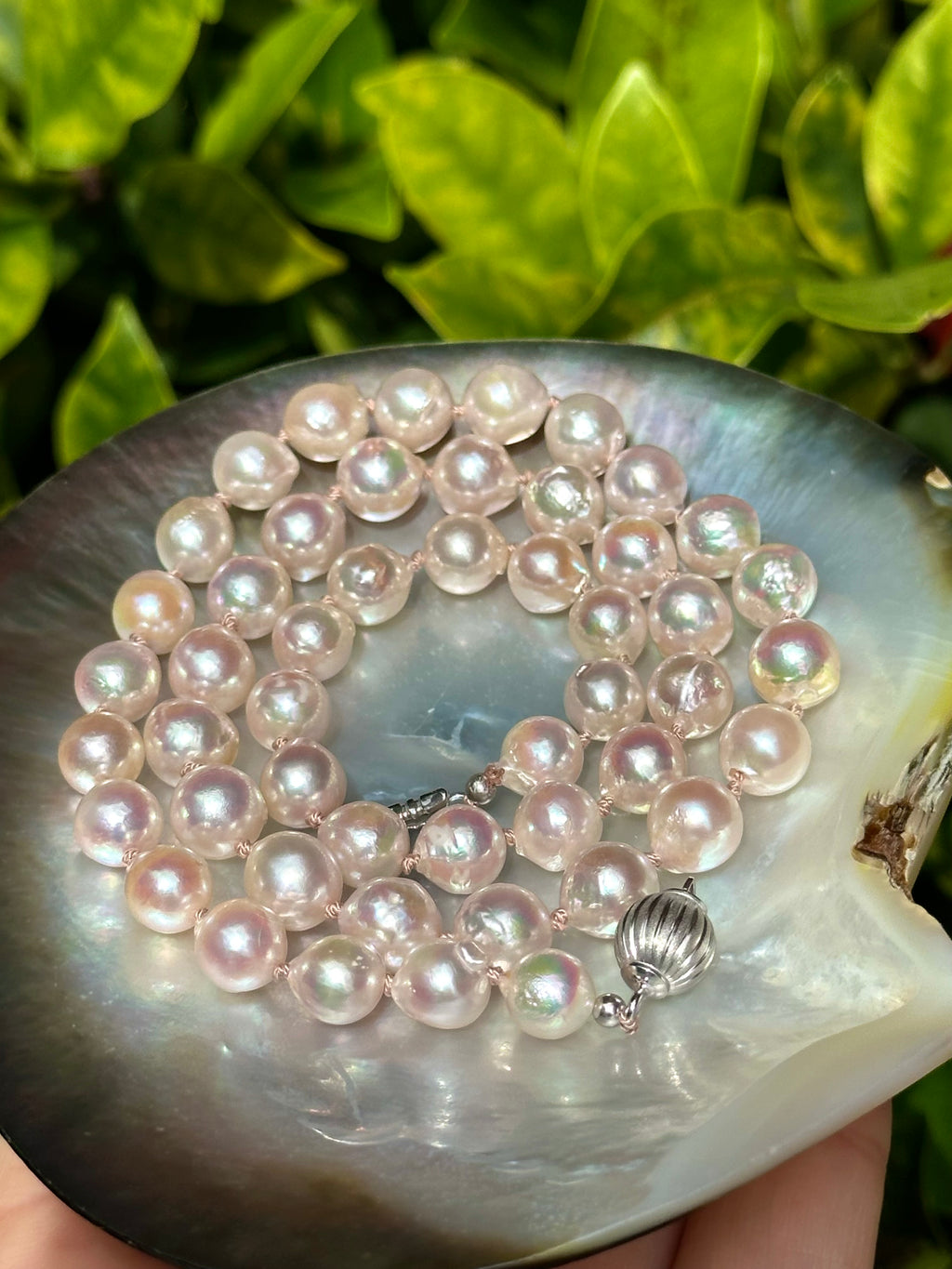 Pink Baroque Akoya Pearl Necklace