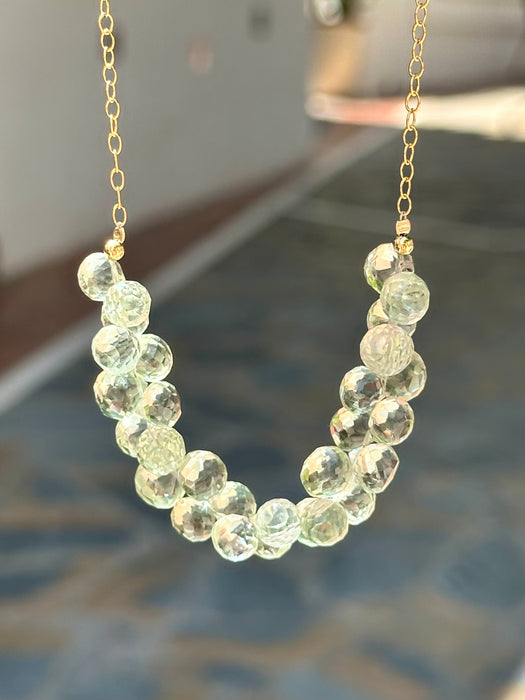 Prasiolite Gemstone Necklace