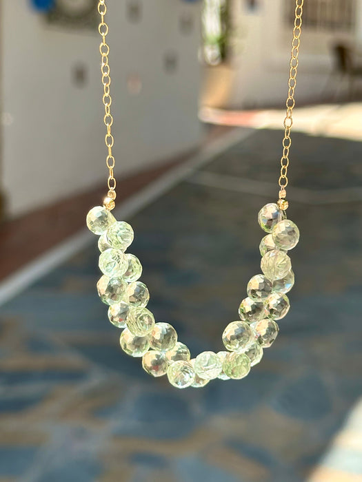 Prasiolite Gemstone Necklace