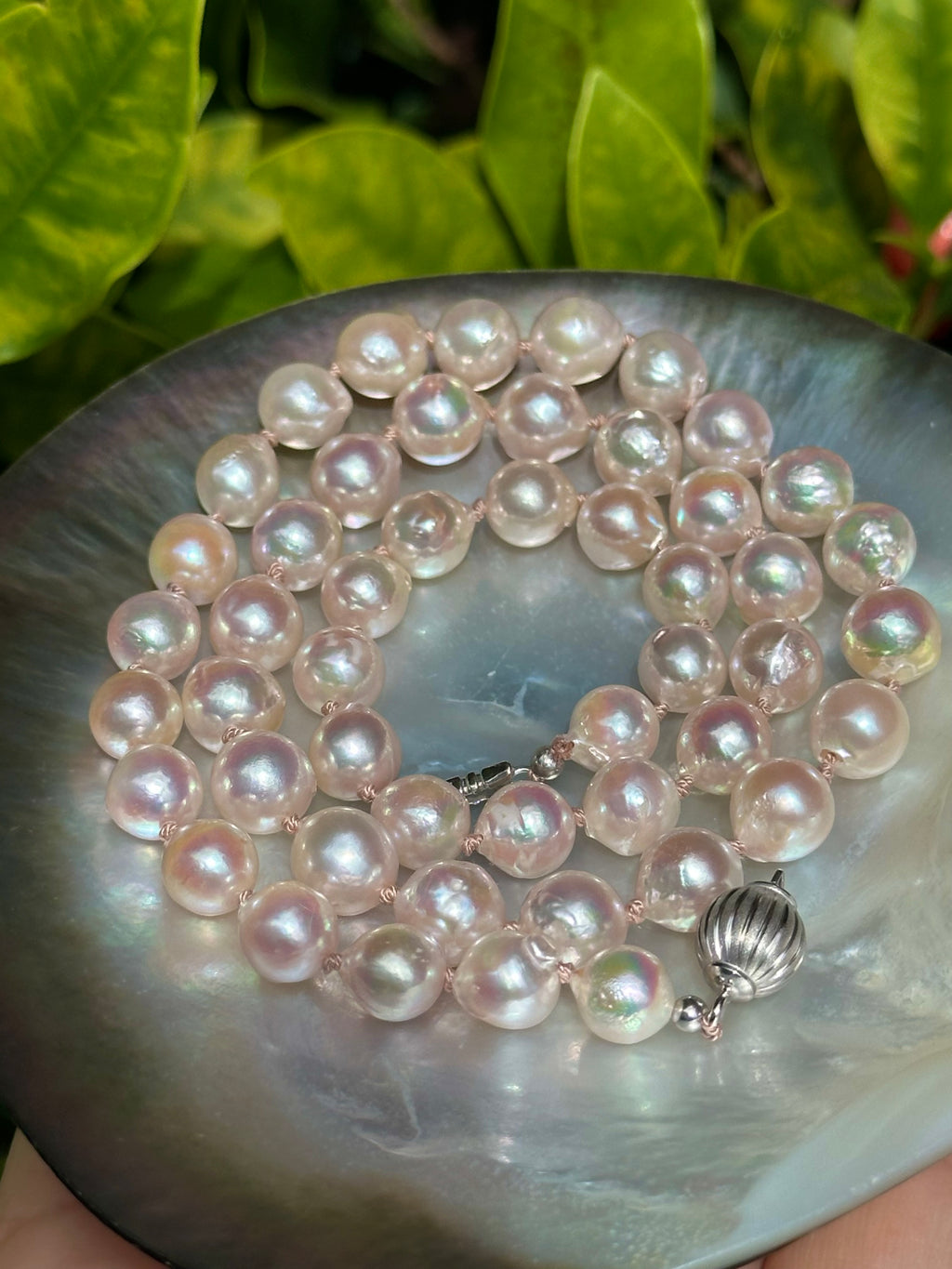 Pink Baroque Akoya Pearl Necklace