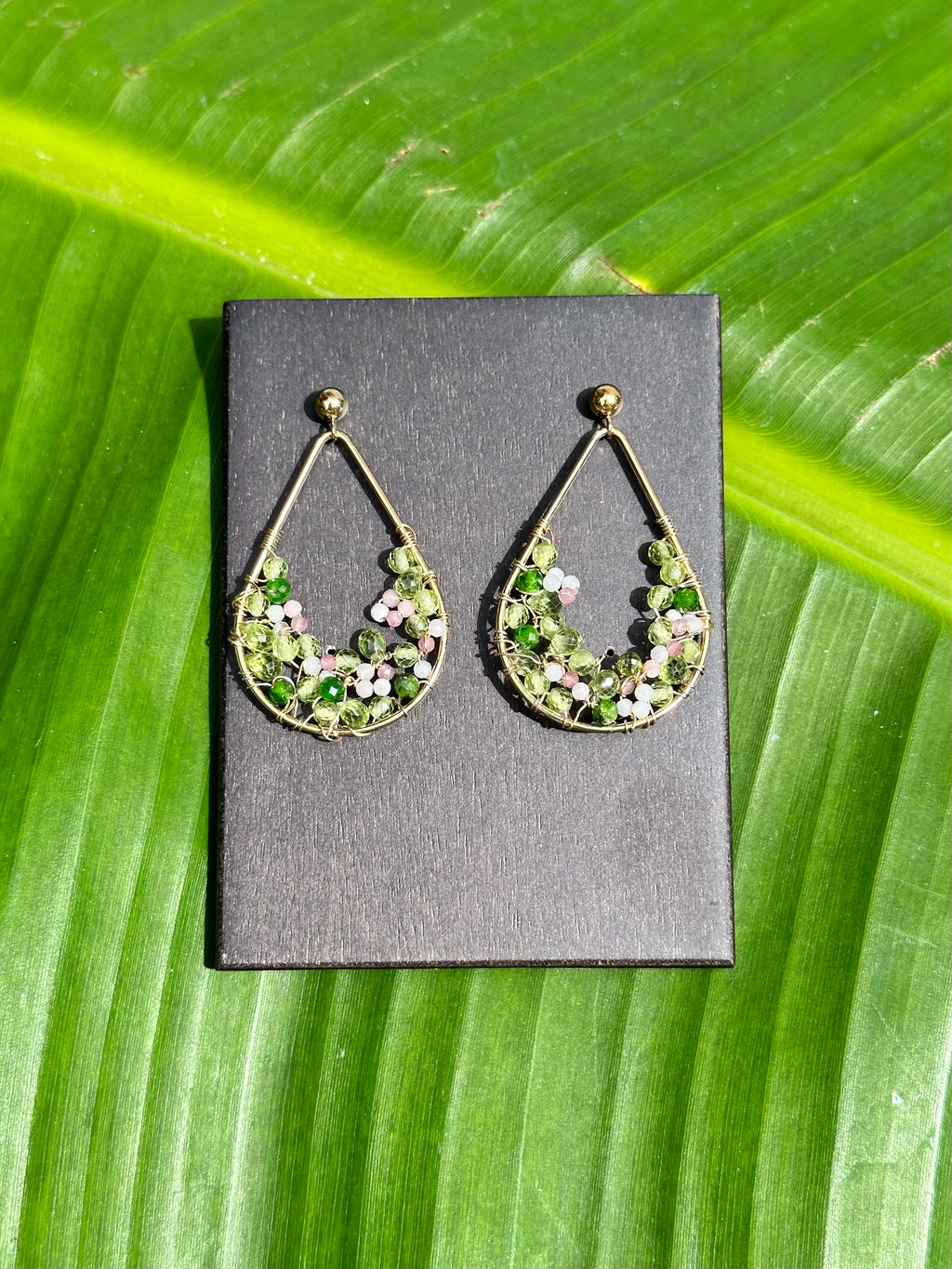 Floral Gemstone Earrings “Jardines Secretos”