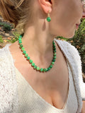 Peacock Agate Beaded Necklace