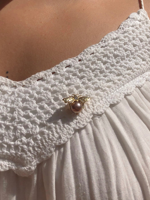 Pearl Bee Brooch