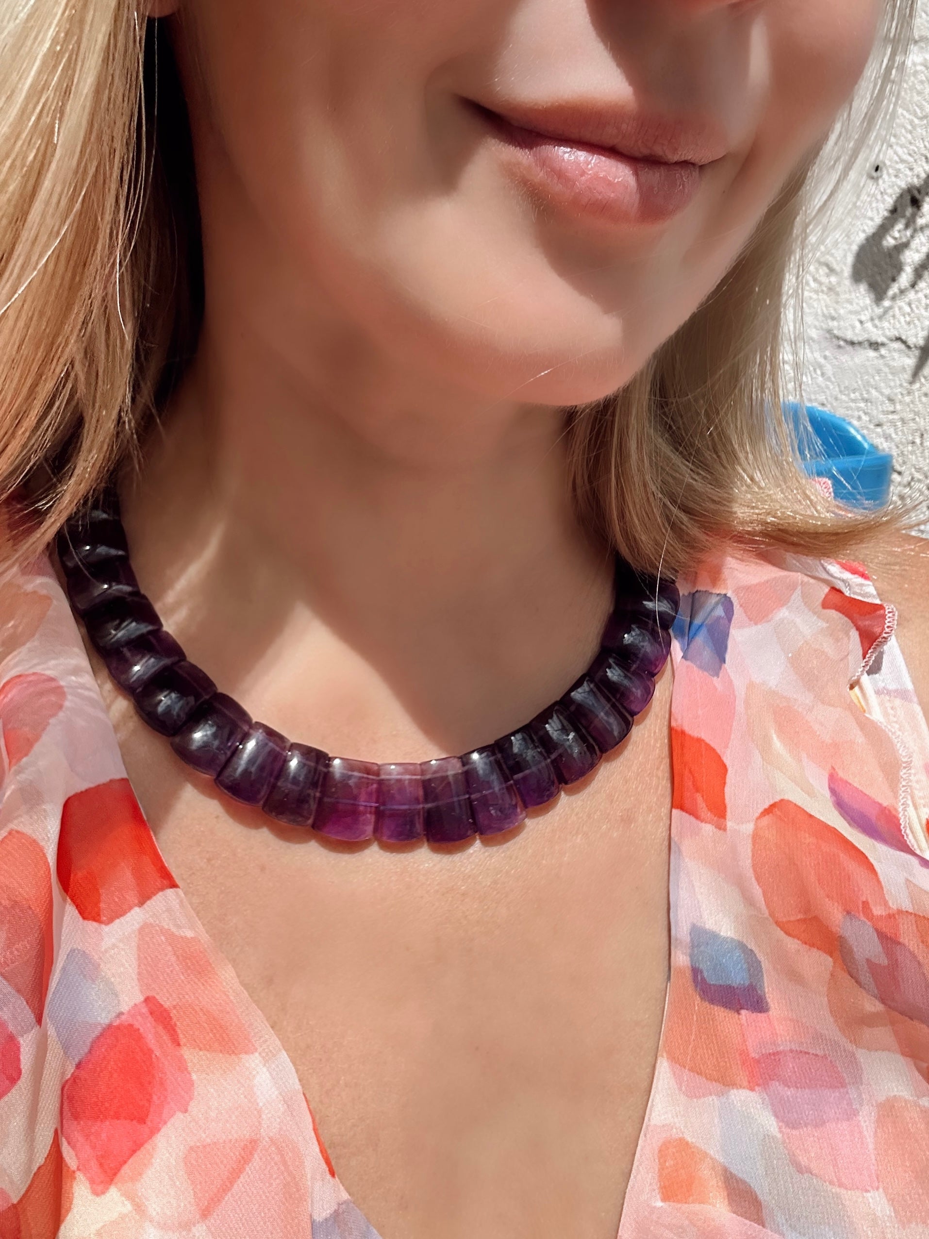 Cleopatra Style Amethyst Choker
