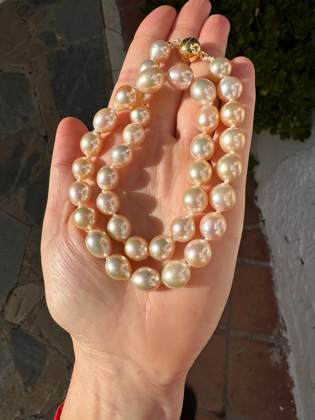 Golden Pearl Necklace