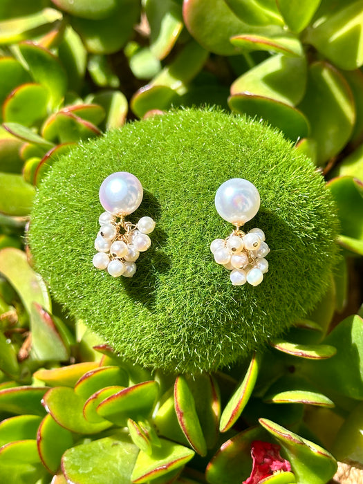 Pearl Cluster Earrings “Jasmin”