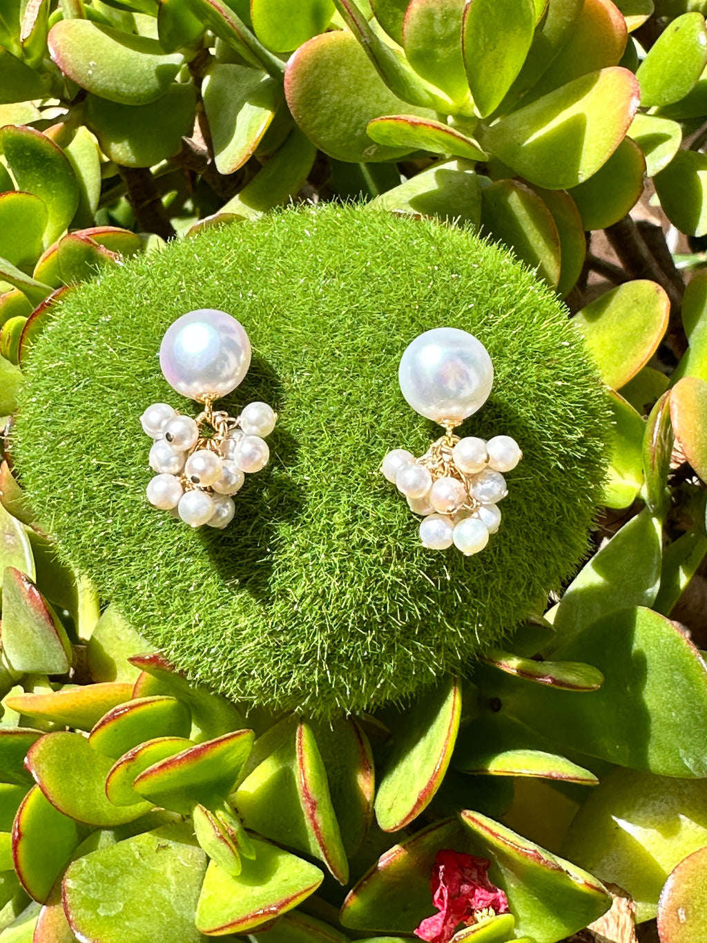 Pearl Cluster Earrings “Jasmin”