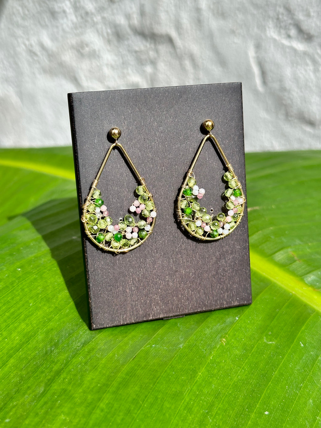 Floral Gemstone Earrings “Jardines Secretos”