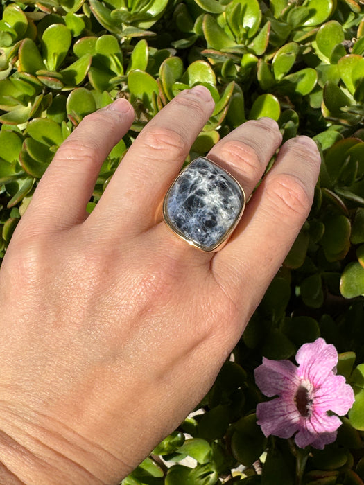 Sodalite Statement Ring