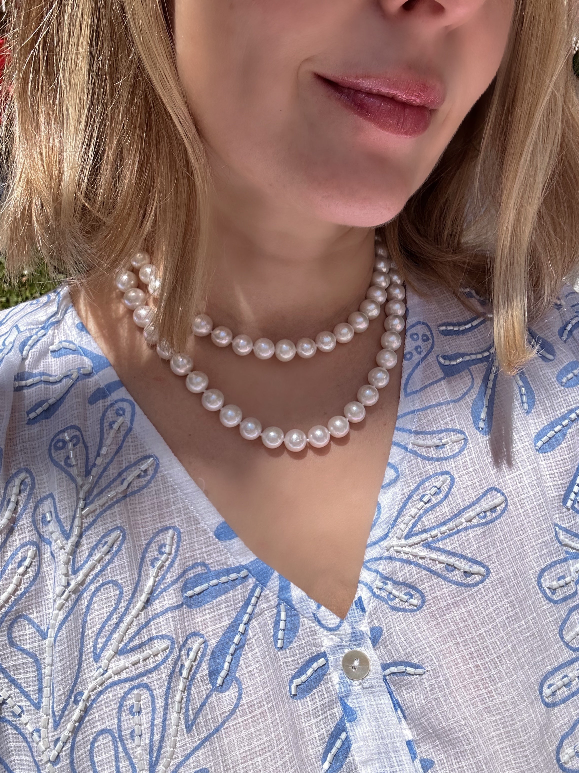 Classic Opera Length Pearl Necklace