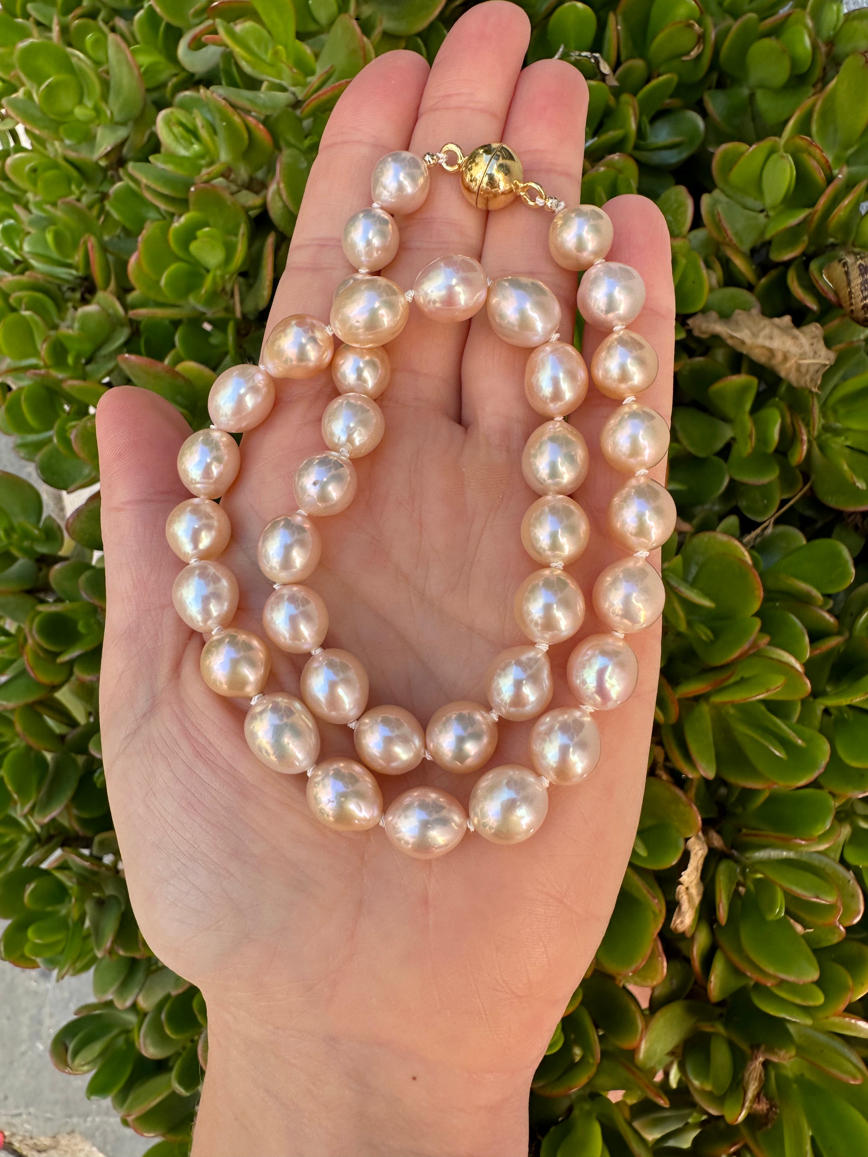 Golden Pearl Necklace