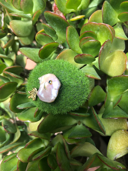 Pearl Fish Brooch