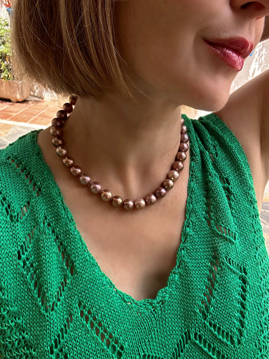 Brown Pearl Necklace