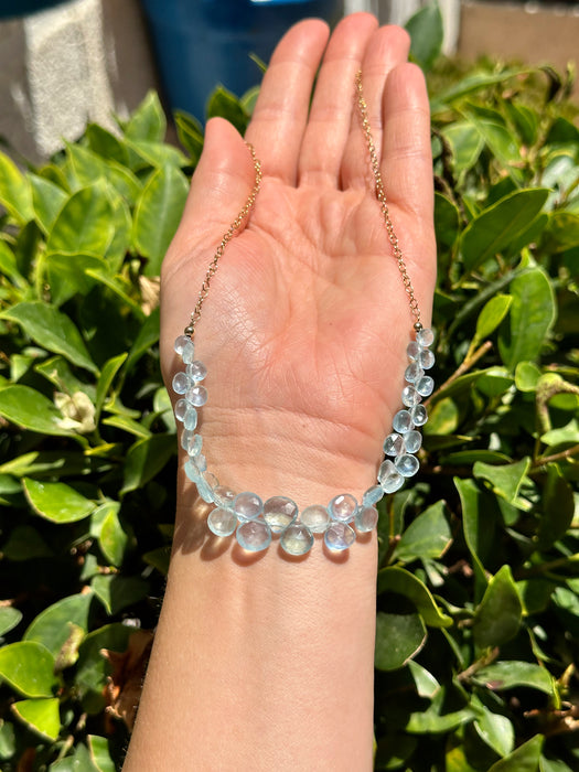 Aquamarine Briolette Necklace