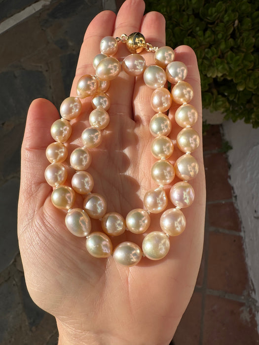 Golden Pearl Necklace