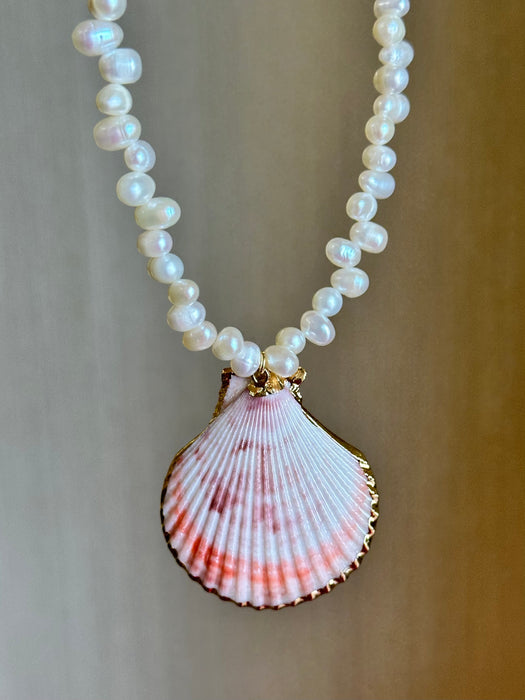 Summer Pearl And Shell Necklace