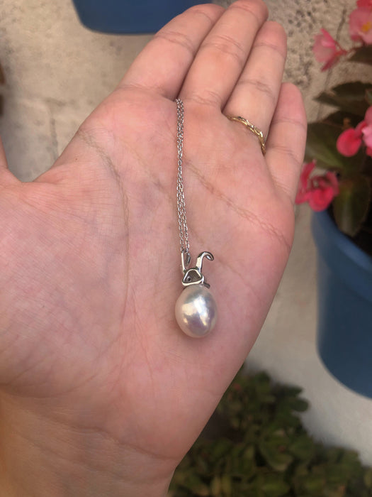 Pearl Rabbit Pendant Necklace