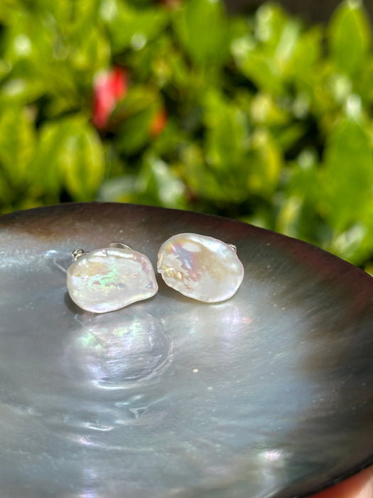 Keshi Pearl Clip On Earrings