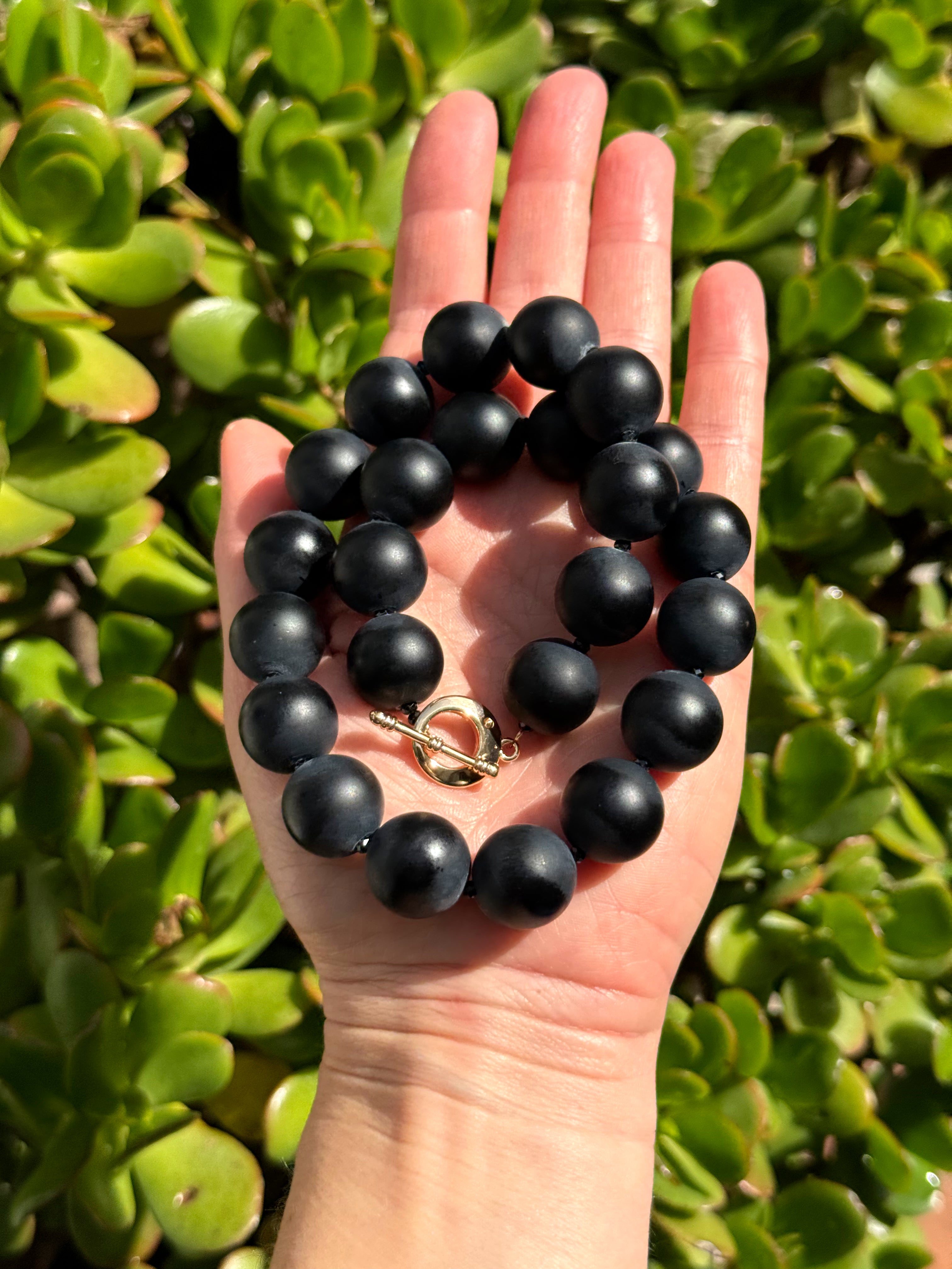 Chunky Matte Onyx Necklace