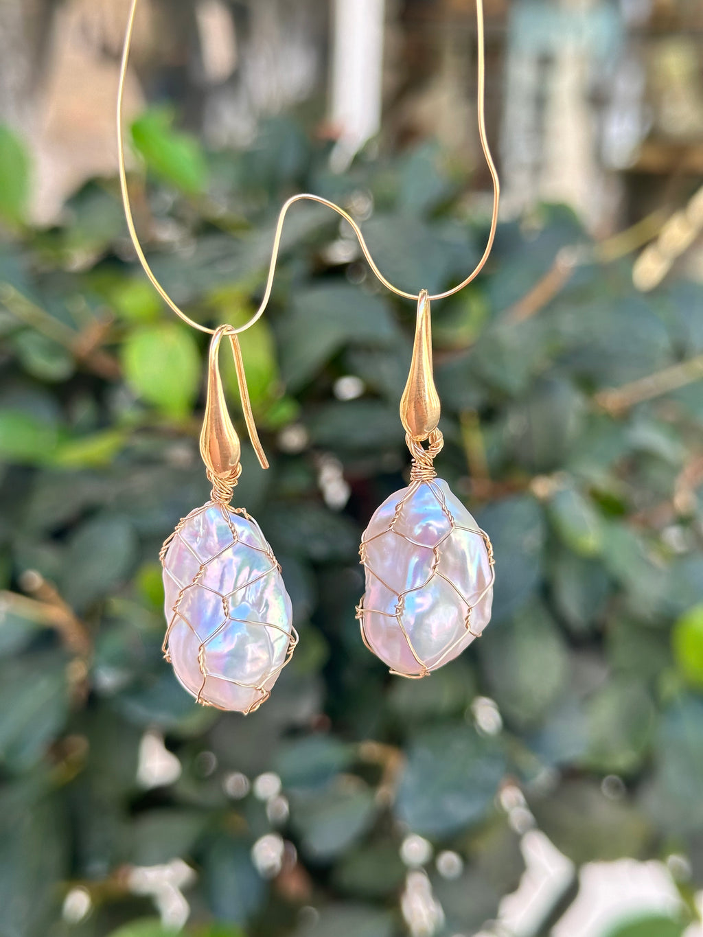 Baroque Pearl Earrings “Catch of the Day”