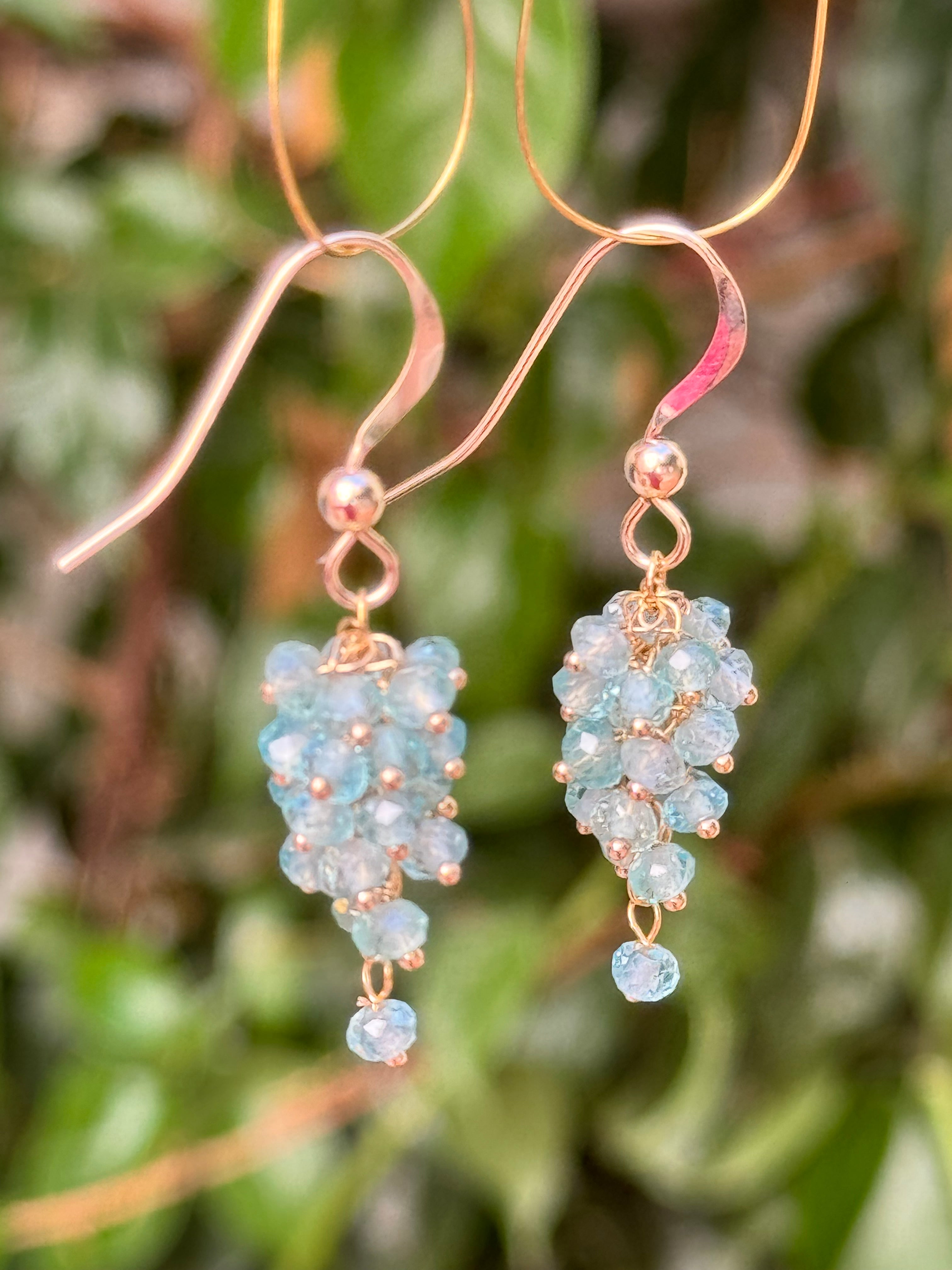 Blue Apatite Drop Earrings