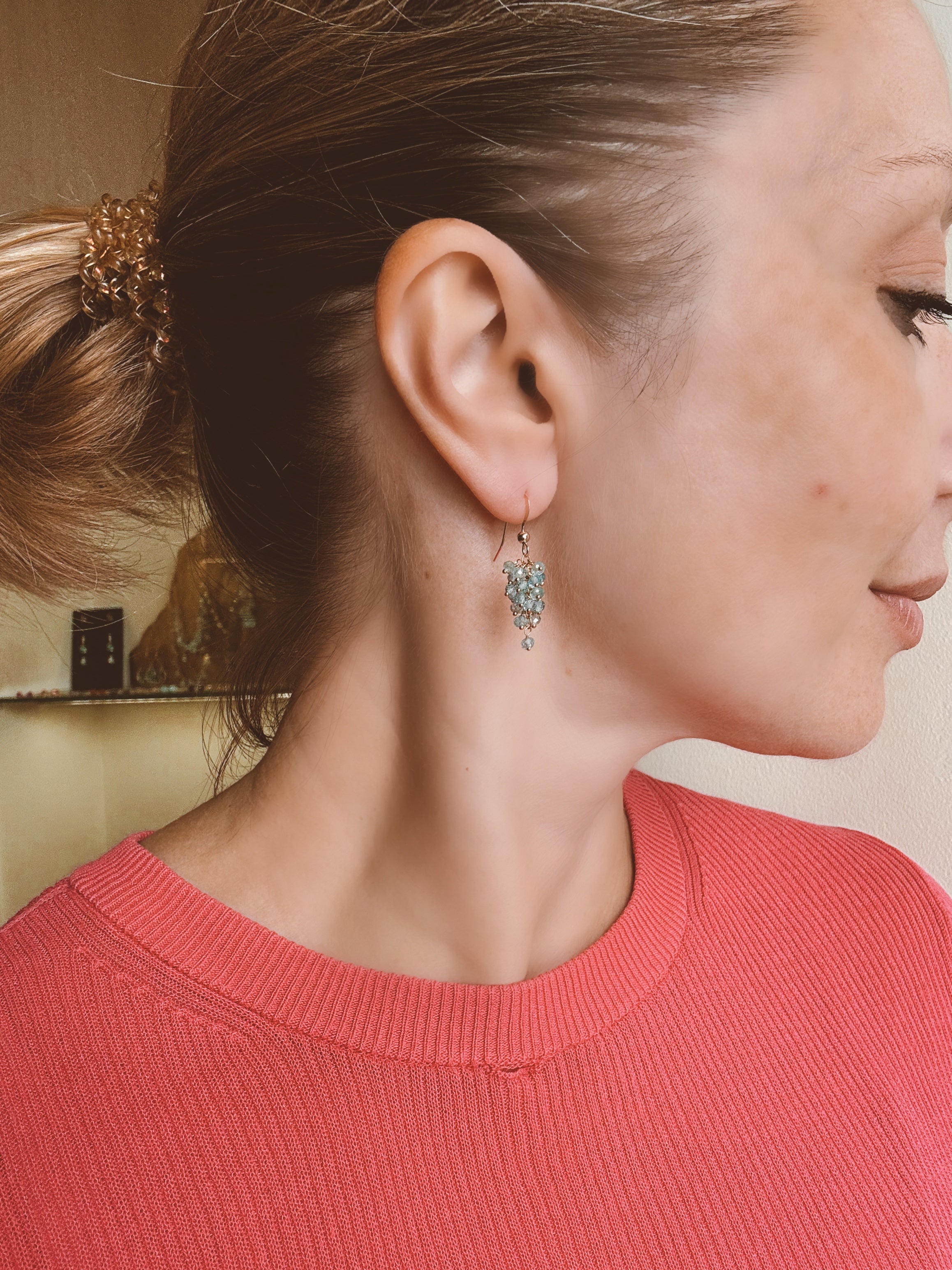 Blue Apatite Drop Earrings