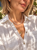 Pink Akoya Pearl Necklace