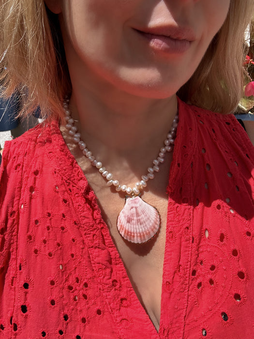 Summer Pearl And Shell Necklace