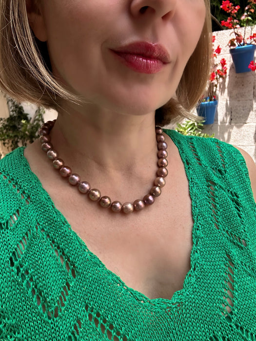 Brown Pearl Necklace