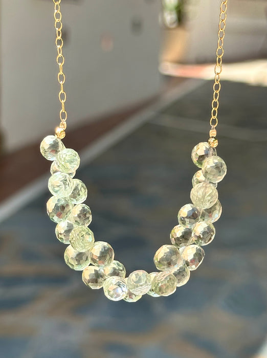 Prasiolite Gemstone Necklace