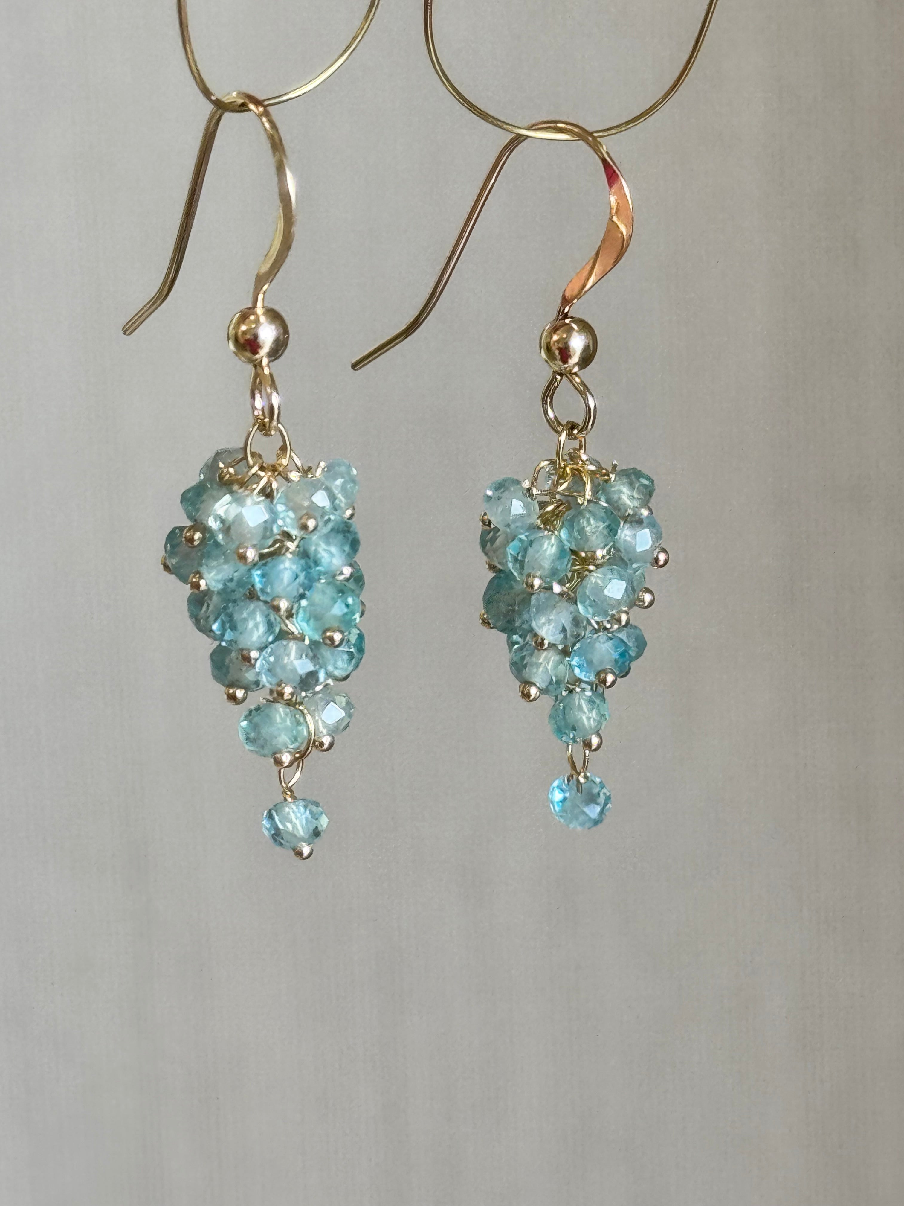 Blue Apatite Drop Earrings