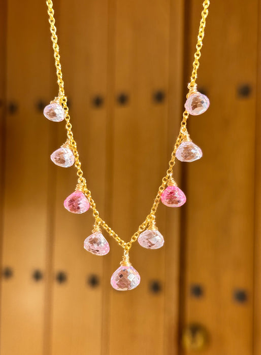 Lavender Pink Padparadscha Sapphire necklace