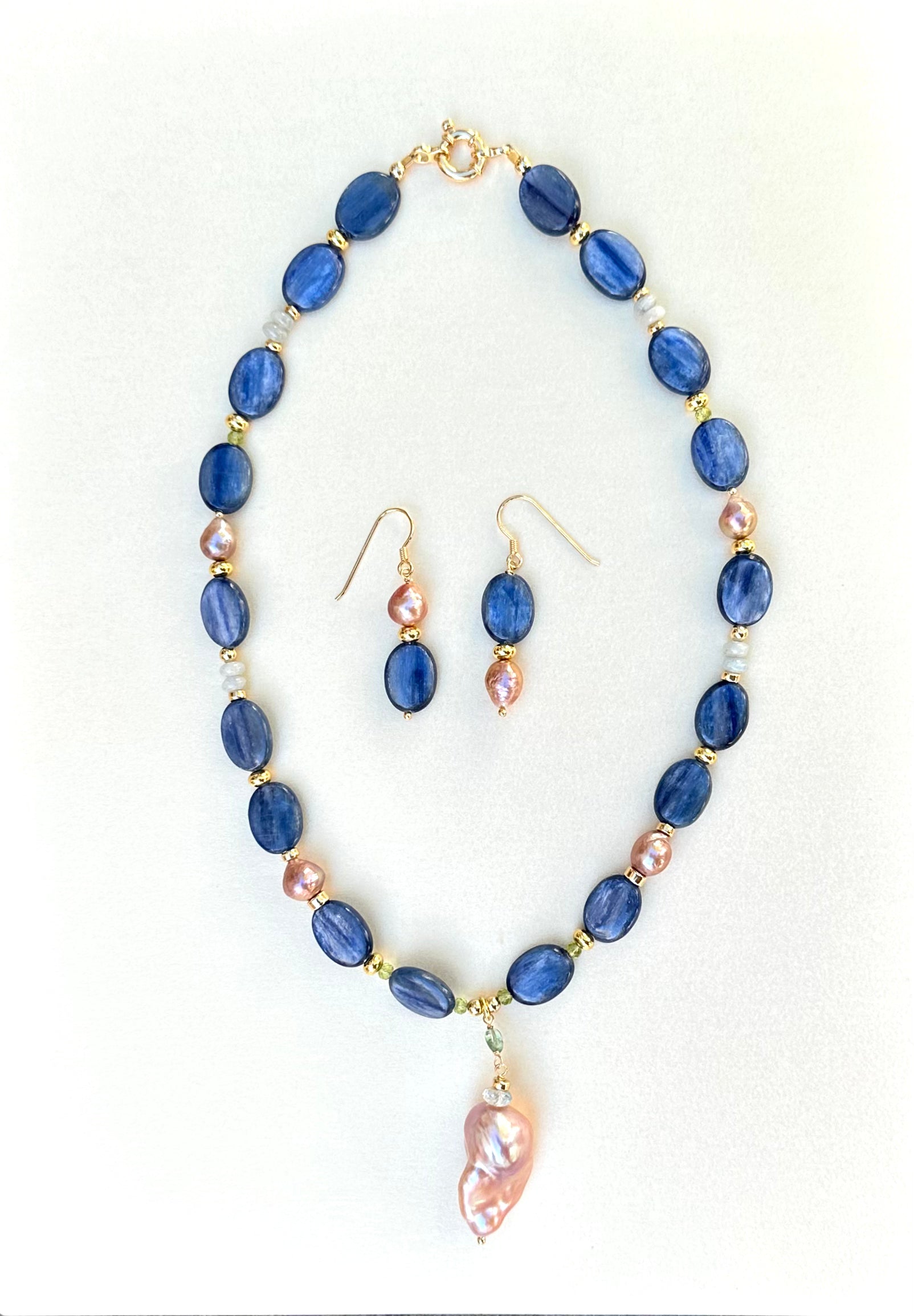 Kyanite Statement Necklace Daria
