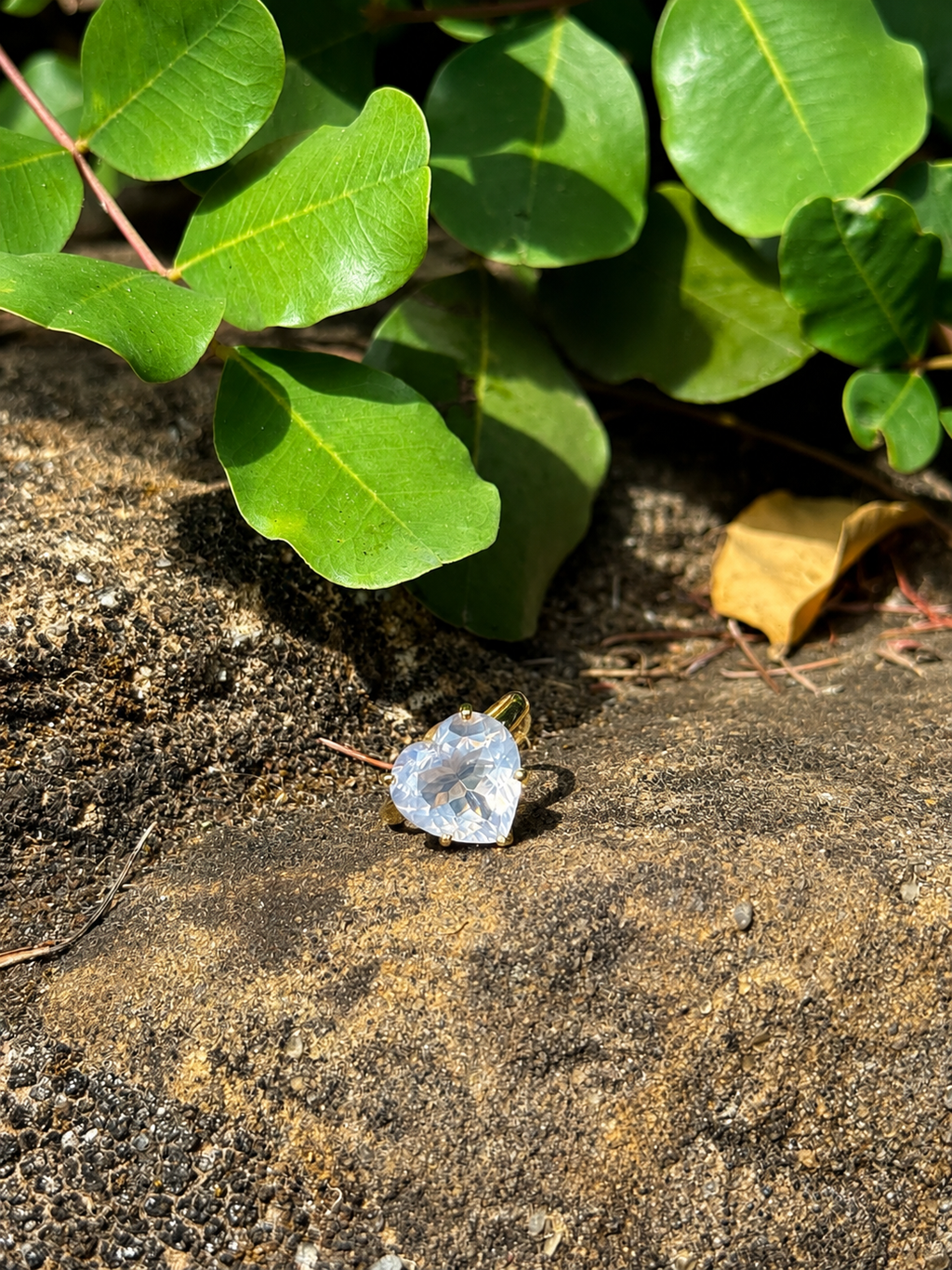 Heart Lavender Quartz Ring