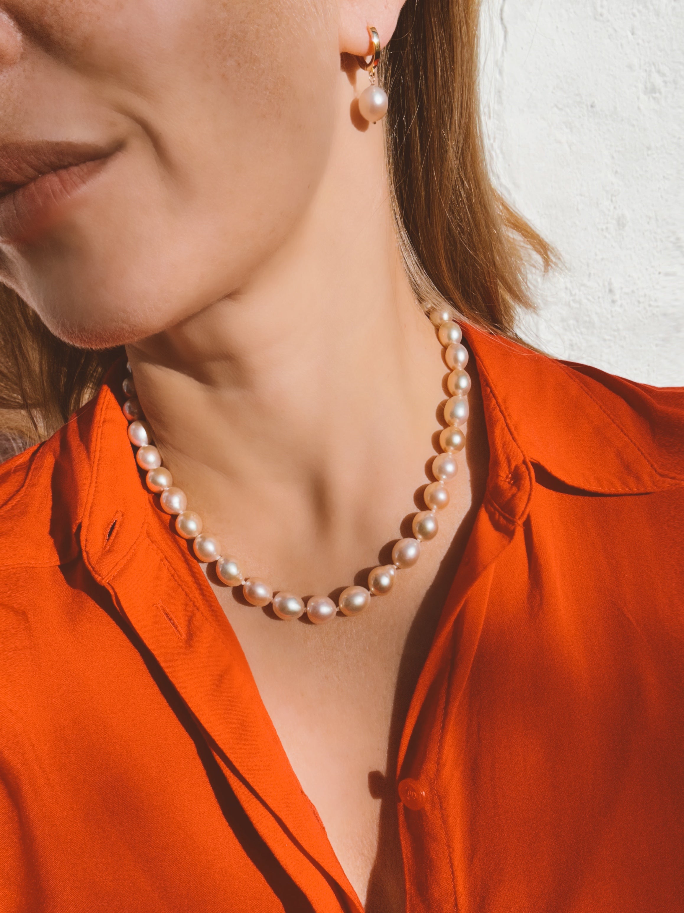 Golden Pearl Necklace