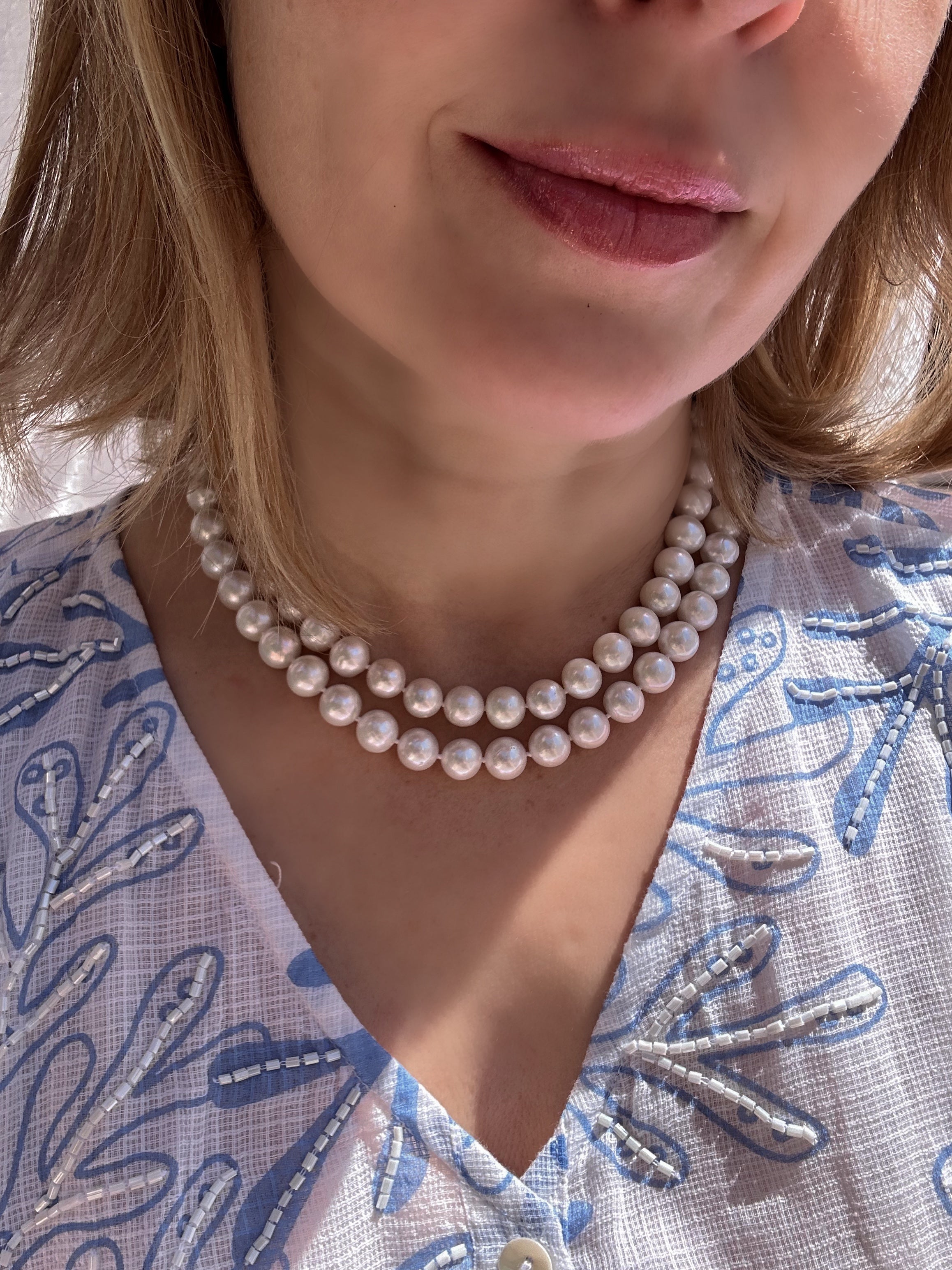 Classic Opera Length Pearl Necklace