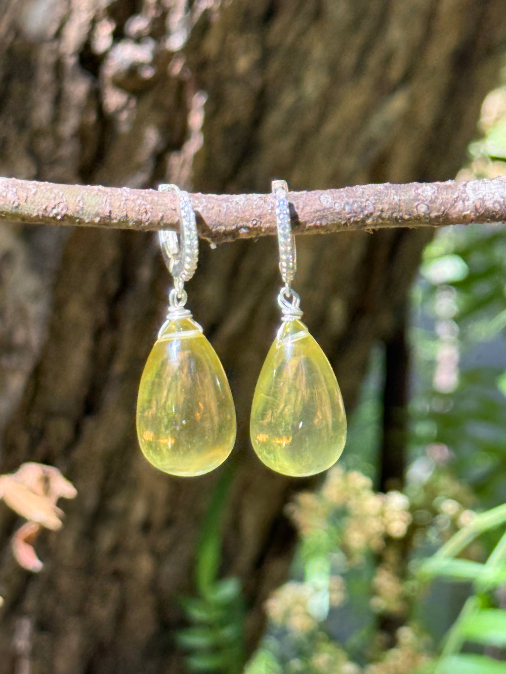 Lemon Quartz Drop Earrings “Lima”