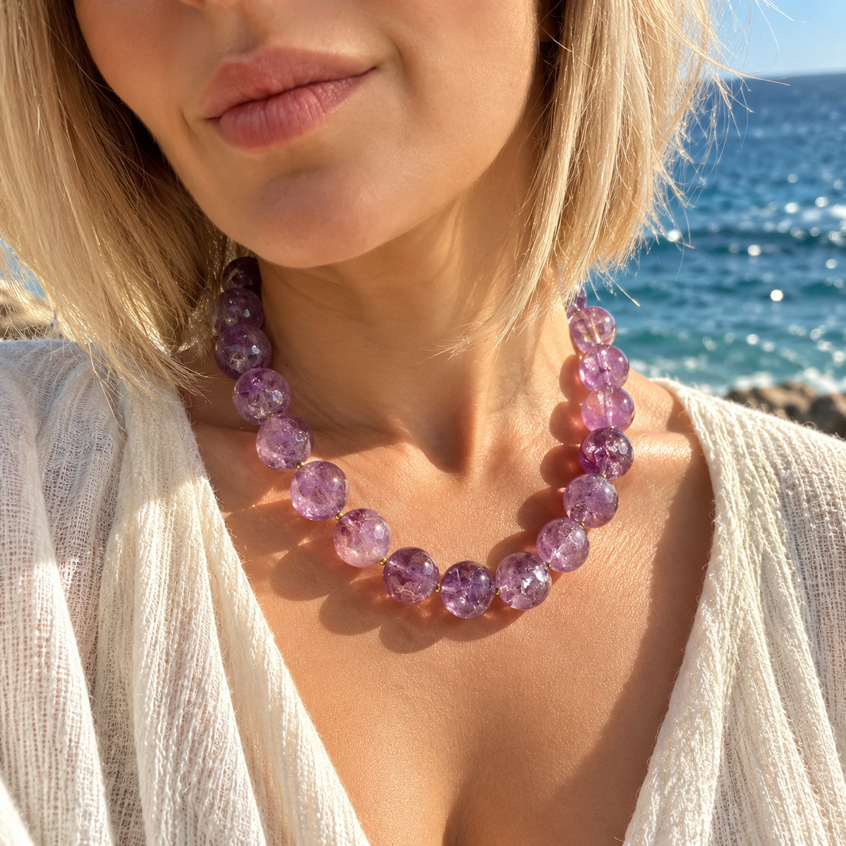Necklace “Amatista”