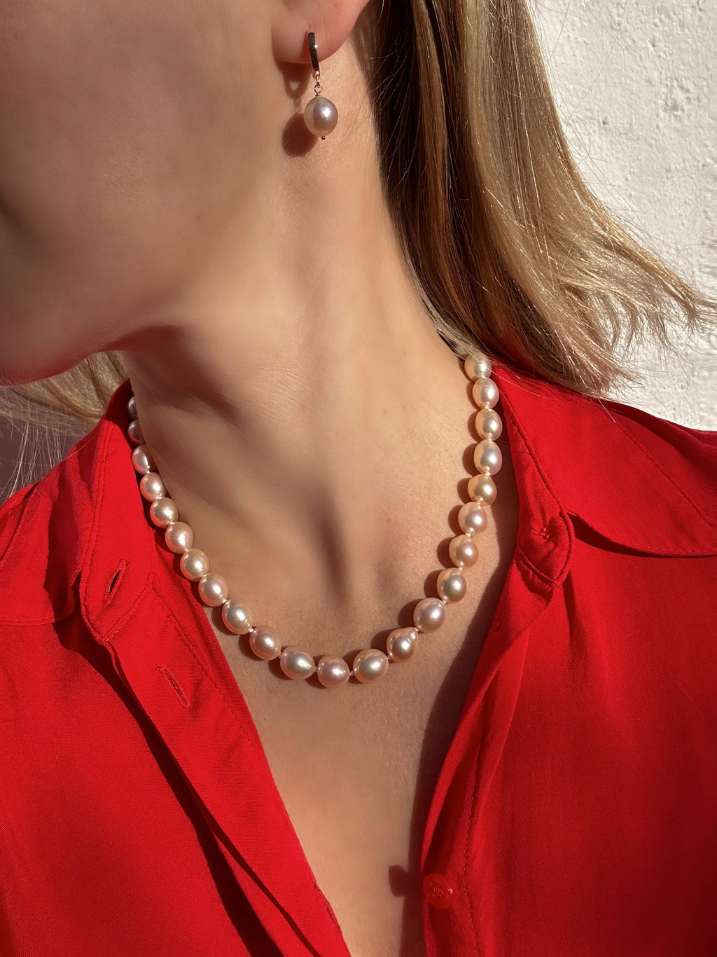 Golden Pearl Necklace