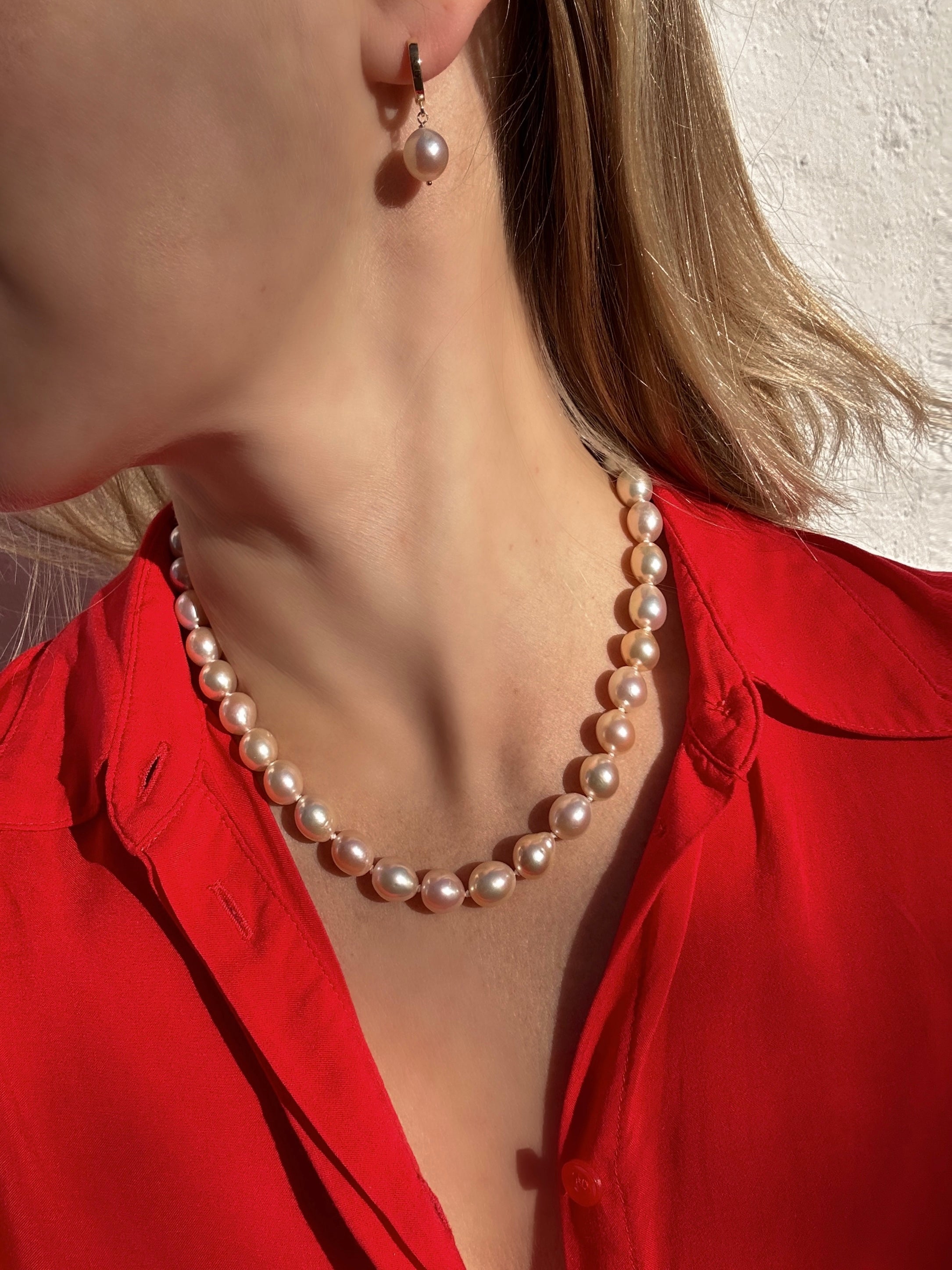 Golden Pearl Necklace