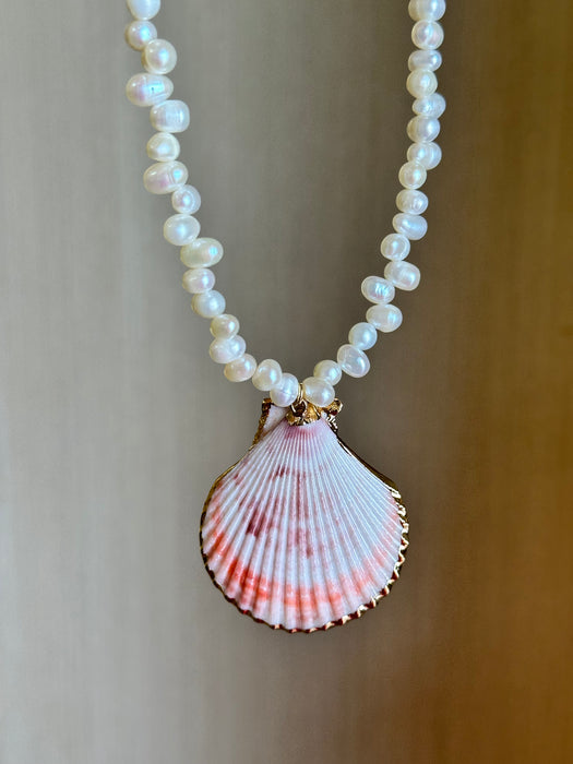 Summer Pearl And Shell Necklace