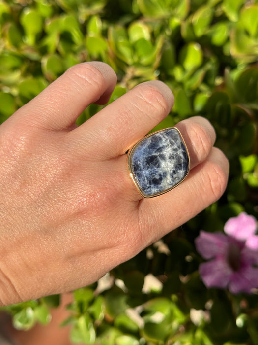 Sodalite Statement Ring