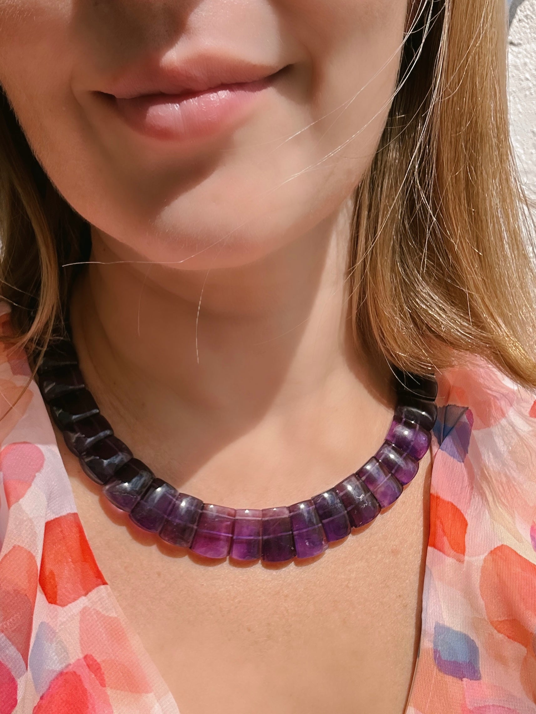 Cleopatra Style Amethyst Choker