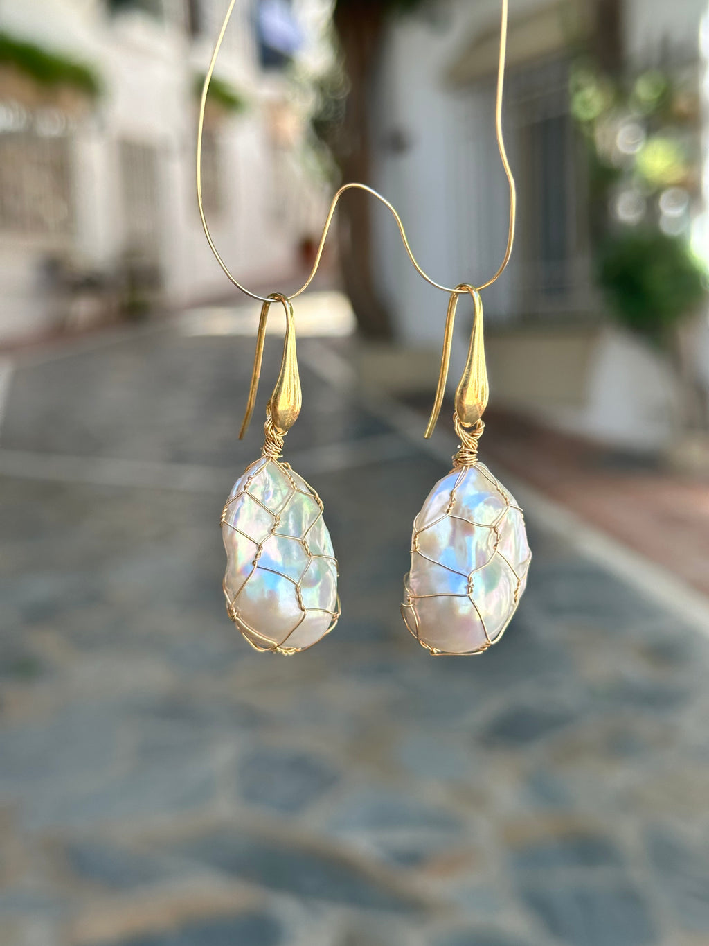 Baroque Pearl Earrings “Catch of the Day”