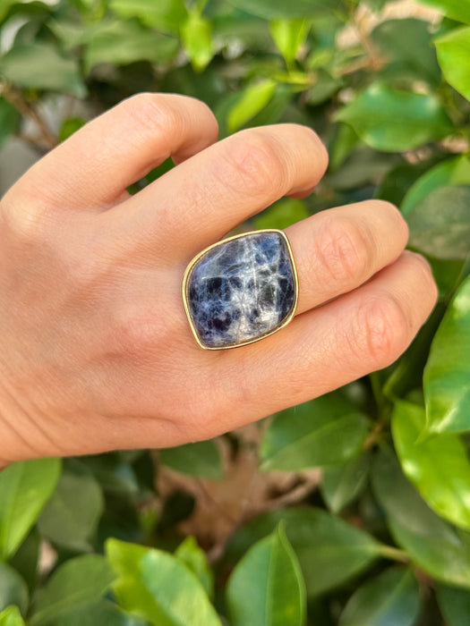 Sodalite Statement Ring