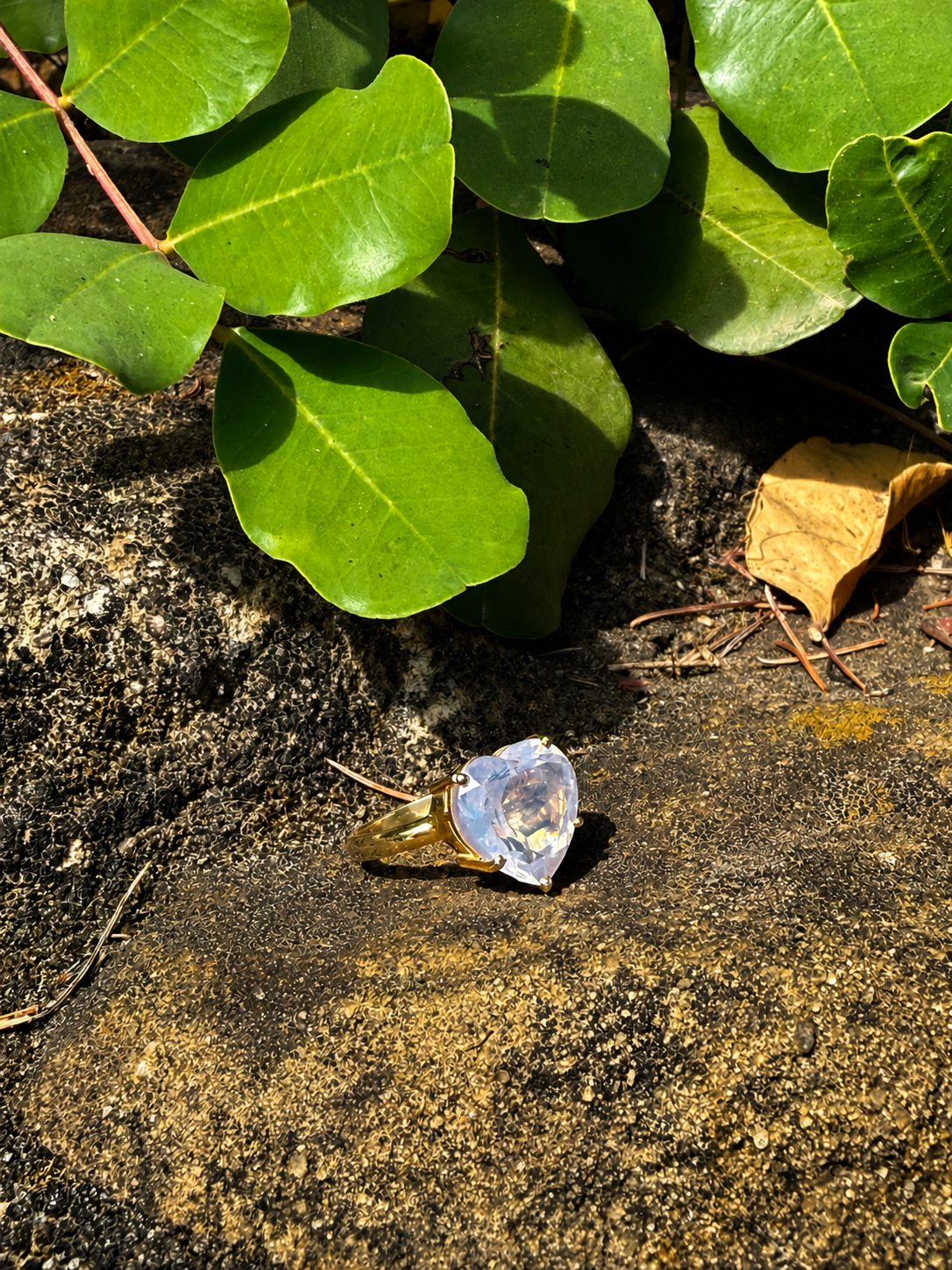 Heart Lavender Quartz Ring